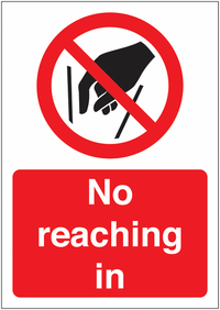 No reaching in Allowed Sign SSW00572