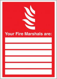 Fire Marshal Identifier Signs SSW0301