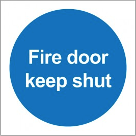 Fire Door Keep Shut Symbol Sign