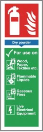 Dry Powder Fire Extinguisher Sign SSW0284