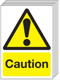 Caution Signs - 6 Pack SSW0051