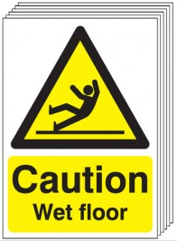 Caution Wet Floor Signs - 6 Pack SW0055