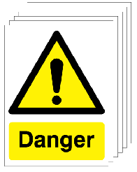 Danger Signs - 6 Pack SSW0271