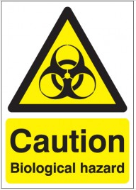 Biological hazard Caution safety signs SW0033