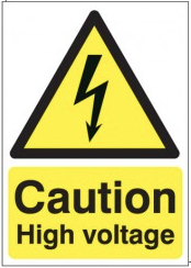 Caution High Voltage Signs SSW0268