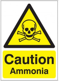 Caution Ammonia Signs SSW0037