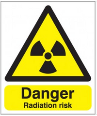 Danger Radiation Risk Signs SSW0214