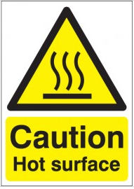Caution No Hot Surface sign SSW0264