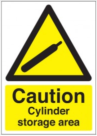 Caution Cylinder Storage Area Signs SSW0043