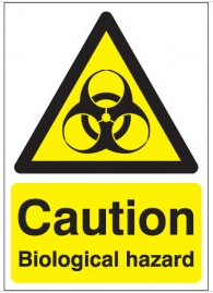 Caution biological hazard safety signs SSW0041