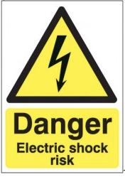 Danger Electric Shock Risk Signs SSW0259