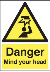 Danger Mind Your Head Signs SSW0258