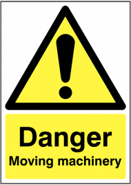 Danger Moving Machinery Warning Sign SSW0255