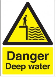 Danger Deep Water Warning Signs SSW0251