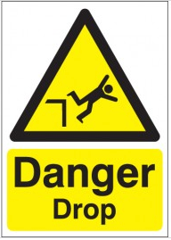 Danger Drop Signs SSW0248