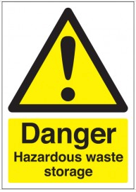Danger Hazardous Waste Storage Health and Safety Signs SSW0246