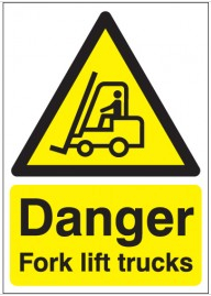 Danger Fork Lift Trucks Signs SSW0244
