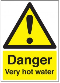 Danger Very Hot Water Signs SSW0242