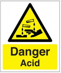 Danger Acid Signs SSW0235