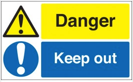 Danger keep out signs SSW0232