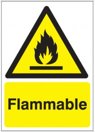 Flammable Warning Signs SSW0226