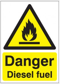 Danger Diesel Fuel Workplace Signs SSW0222