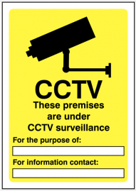 CCTV Sign for Indoor and Outdoor Use SSW0058