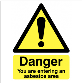You Are Entering An Asbestos Area Warning Sign SSW0204
