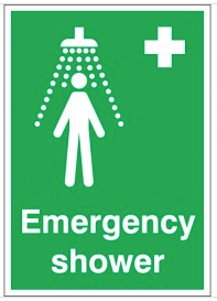Location sign for Emergency Showers SSW0198