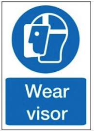 Wear Visor Signs SSW0164