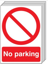 No Parking Signs - 6 Pack SSW0153