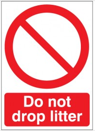 Do Not Drop Litter Signs SSW0148