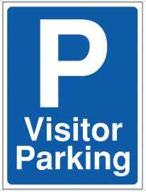 Visitor parking building site sign SSW0092