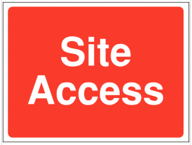 Construction site access signs SSW0077