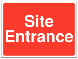 Site entrance Construction Sign SSW0074