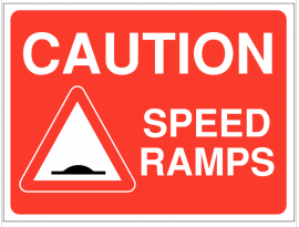 Speed Ramps Warning Signs SSW0073